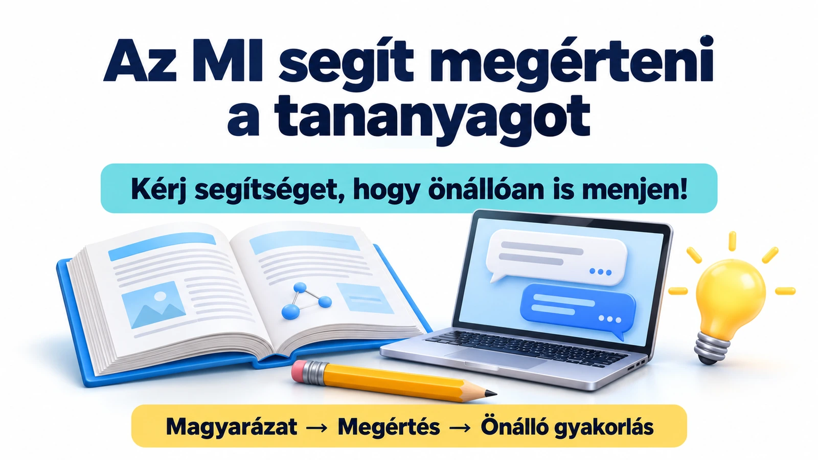 Az MI segít megérteni a tananyagot – 1. dia